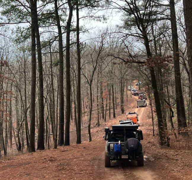 Winter trail run